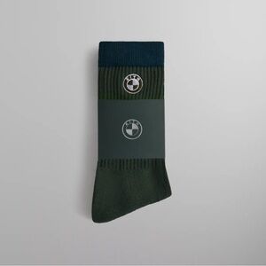 kith x bmw crew socks in vitality green
